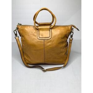 HOBO International Sheila Brown Polished Leather Shoulder Crossbody Bag P157